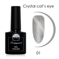 Luna Line 01 Silver -  / Crystal cat*s eye