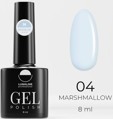 LunaLine Гель-лак Marshmallow т.04 Кремово-голубой 8мл