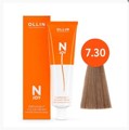 OLLIN "N-JOY" 7/30 – русый золотистый, перманентная крем-краска для волос 100мл