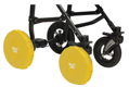 ROXY Чехлы на колеса прогулочной коляски, 4 шт. в сумке. (цвет желтый) RWC-030-Y
