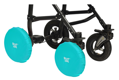 ROXY Чехлы на колеса коляски-люльки, 4 шт. в сумке (цвет зеленый) RWC-030-G