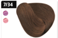 OLLIN SILK TOUCH  7/34 русый золотисто-медный 60мл Безаммиачный стойкий краситель для волос