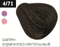 OLLIN COLOR  4/71 шатен коричнево-пепельный 60мл Перманентная крем-краска для волос