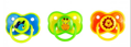 БУСИНКА Пустышка  "Бабочка" с кольцом соска силиконовая симметричная арт. 406 (6-18)