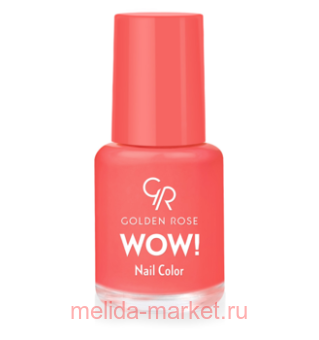 Golden Rose Лак WOW mini 6мл т.36 корал-оранж мат