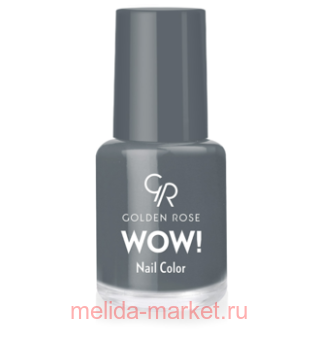 Golden Rose Лак WOW mini 6мл т.87 серый матовый