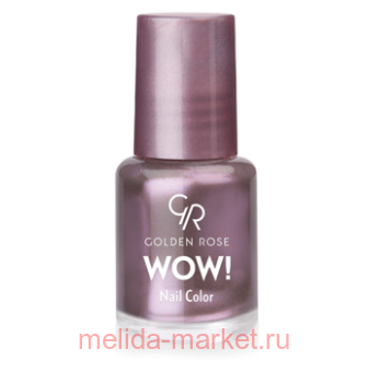 Golden Rose Лак WOW mini 6мл т.44 жемчуж слив-корич