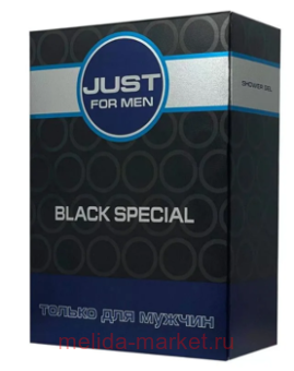 Festiva Подарочный набор Just for Men Black Special Шампунь 210 мл + Гель для душа 210 мл