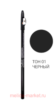 JEANMISHEL Карандаш с точилкой тон 01 Черный матовый