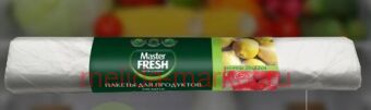 MASTER FRESH Пакеты для продуктов 100 штук 7мкм