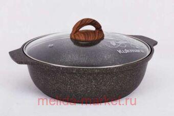 Кукмара Кастрюля-жаровня Granit ultra original 3 л стеклянная крышка жго31а
