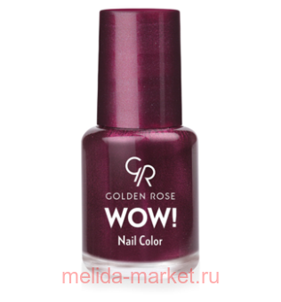 Golden Rose Лак WOW mini 6мл т.55 сливов-вишнев перл