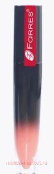 Farres Блеск для губ Rich Color Pop тон 106 светло-персиковый 7036