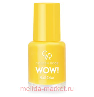 Golden Rose Лак WOW mini 6мл т.41 ярко-желтый матовый