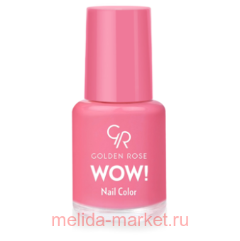 Golden Rose Лак WOW mini 6мл т.19 лосос-розовый матовый