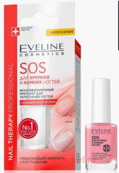 Eveline SOS ���������������� �������� Nail Therapy Professional ��� ���������� ������ � �������� � ���������� ��� ������� � ������ ������ 12 ��