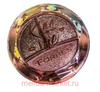 Farres Тени для век Kiss Me 3 цвета тон 03 коричневые 1006