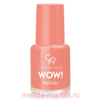 Golden Rose Лак WOW mini 6мл т.35 корал-персик мат