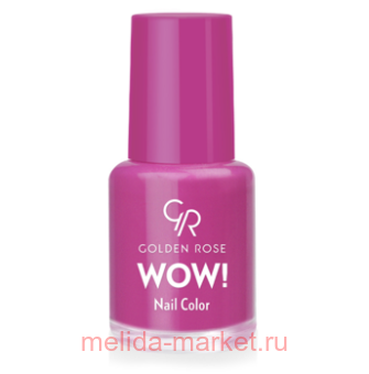 Golden Rose Лак WOW mini 6мл т.24 малиновый перламутр
