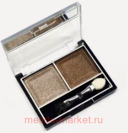 MILD Тени для век 2 цвета тон 32 светло-коричневый+коричневый мерцающие 5022