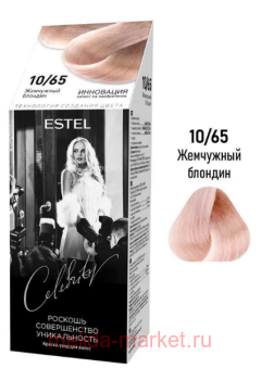 ESTEL Celebrity Краска-уход для волос тон 10/65 Жемчужный блондин