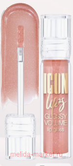 LUXVISAGE ����� ��� ��� � �������� ������ Icon Lips Gloss volume ��� 504 dusty rose