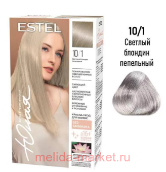 ESTEL Юная Краска для волос без аммиака тон 10/1 Светлый блондин пепельный 165 мл