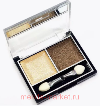 MILD Тени для век 2 цвета тон 20 песочный+золотисто-коричневый перламутровые 5022