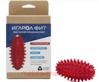 Альпина Пласт Массажер медицинский Иглрол Фит красный