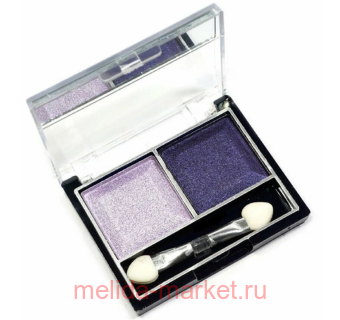 MILDLook Тени для век 2 цвета тон 34 сиренево+фиолетовый мерцающий 5022