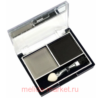 MILDLook Тени для век 2 цвета тон 40 серый матовый+черный 5022