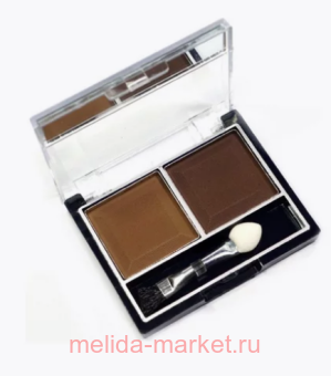 MILD Тени для век 2 цвета тон 30 коричневый+темно-коричневый матовый 5022