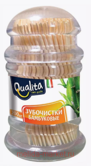 QUALITA Зубочистки бамбуковые 200шт