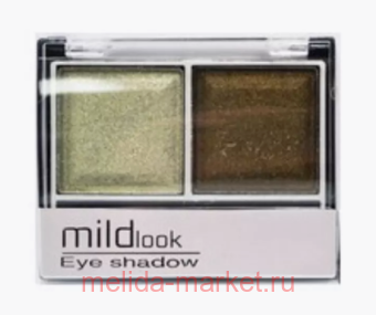 MILDLook Тени для век 2 цвета тон 33 светло-фисташковый+оливковый мерцающий 5022
