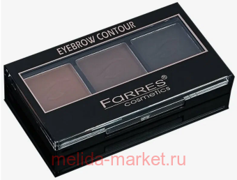 Farres Тени для бровей 3 цвета Brow&Glow тон 04 1013