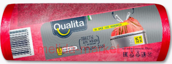 QUALITA Пакеты для мусора 35 л 15 шт с затяжками