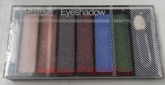 Farres cosmetic Тени для век 6 цветов тон 04 1217 (срок до 01.24)