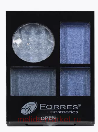 Farres Тени 4-цвета тон 06 голубые 1011
