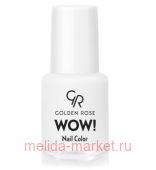 Golden Rose Лак WOW mini 6мл т.01 белый матовый