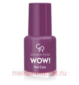 Golden Rose Лак WOW mini 6мл т.62 фиол-сливов мат