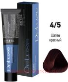 ESTEL DE LUXE 4/5 Краска-уход шатен красный