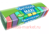 Чистюля Губка для посуды Макси 10 шт П0305