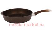 Кукмара Сковорода с ручкой АП кофейный мрамор 280х65мм смк281а