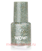 Golden Rose Лак WOW mini 6мл т204 зелен голограф блестки
