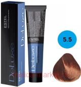 ESTEL DE LUXE 5/5 Краска-уход светлый шатен красный