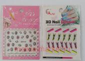 Наклейки для ногтей Nail Art 3D Набор 2 шт распродажа