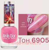 Alvin D`or Лак для ногтей Laser Show тон 6905 ярко-розовый 12 мл