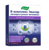 ЭВАЛАР В-КОМПЛЕКС ЭВАЛАР ЛЕГКОДОСТУПНЫЕ ВИТАМИНЫ N20 ТАБЛ МАССОЙ 0,6Г