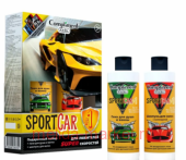 Compliment Kids Подарочный набор Sportcar #1 желтый (Пена для душа и ванны 250мл+Шампунь с календулой 250мл+Магнит)№1168