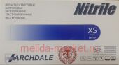 Перчатки NITRILE нитрил.нестер.50 пар размер XS (синий)